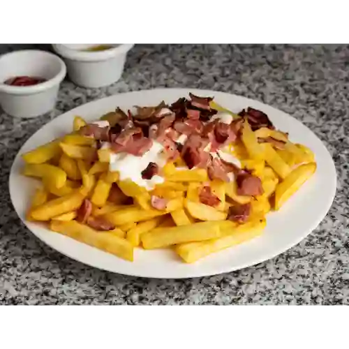 Papas Queso Tocino