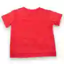 Polera Manga Corta Bebé Niño Rojo Pillín Talla 3 M