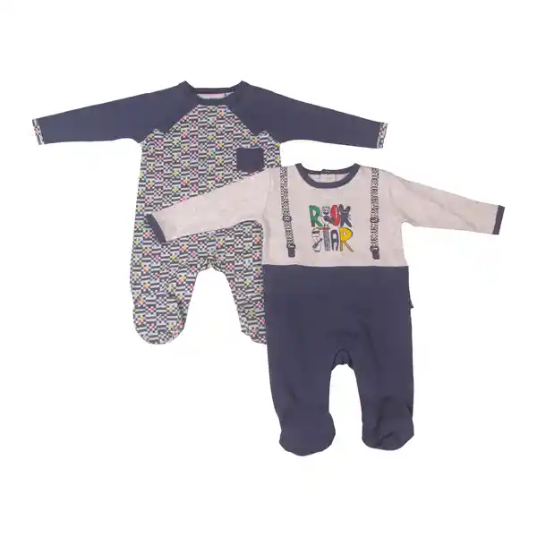 Set 2 Pzas Osito Niño Multicolor Pillin 1 M