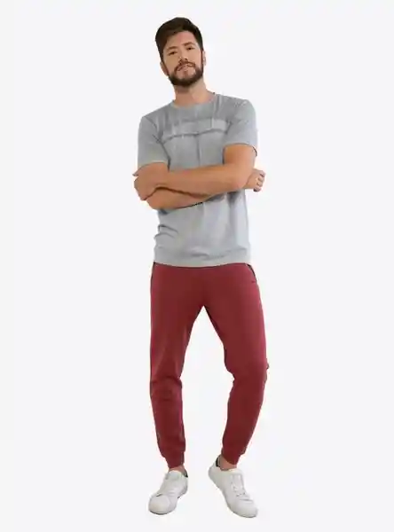 Head Polera Manga Corta Seamless Hombre Ttem Gris Melangue L