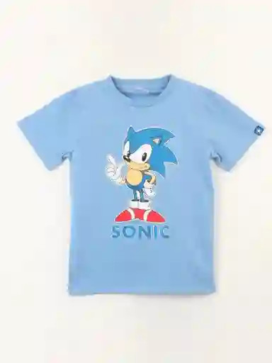 Minecraft Polera Manga Corta Azul Sonic 6 314015007