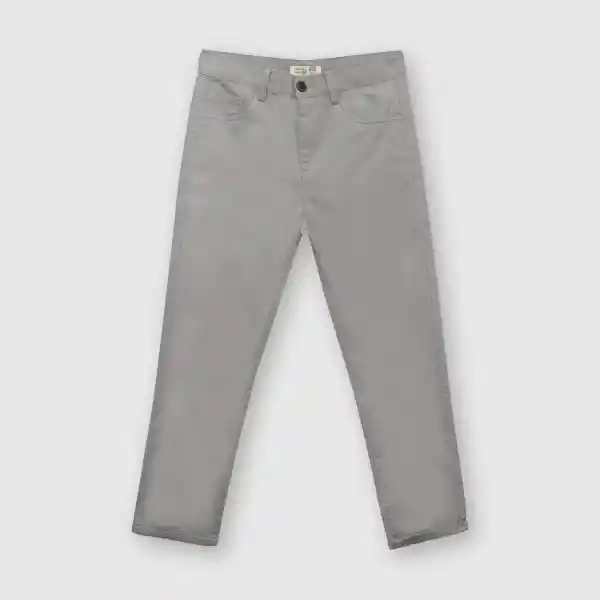 Pantalón Gabardina de Niño Acero Talla 12A Colloky