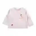 Polera Manga Larga Bebé Niño Beige Talla 3 M Pillin