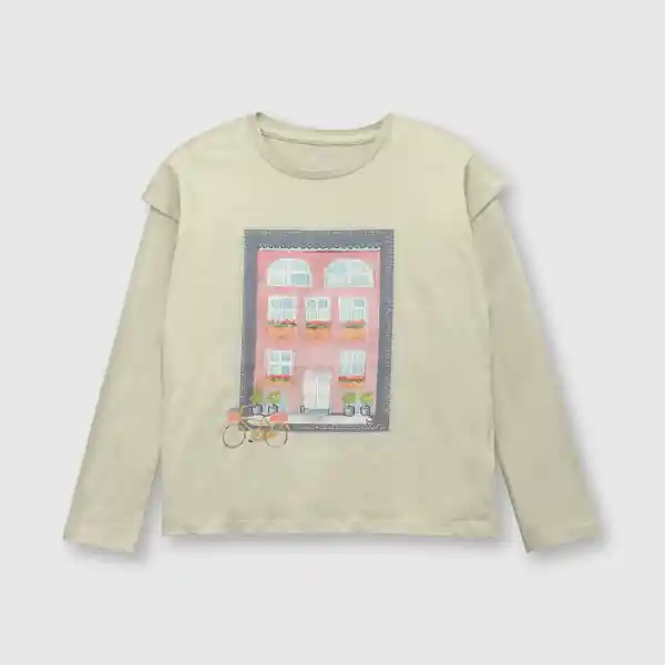 Polera Vintage de Niña Pistaccio Talla 2A Colloky