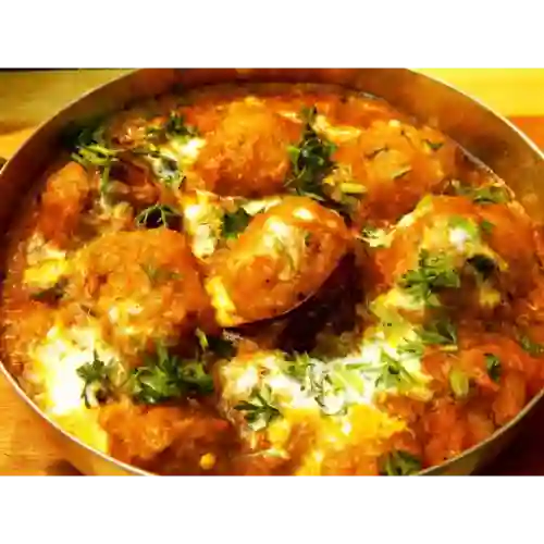 Dum aloo con arroz basmati