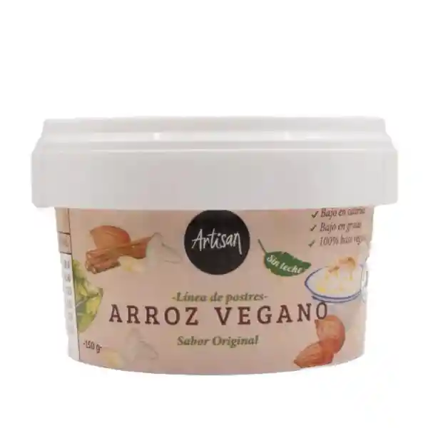 Artisan Postre de Arroz Vegano Sin Leche