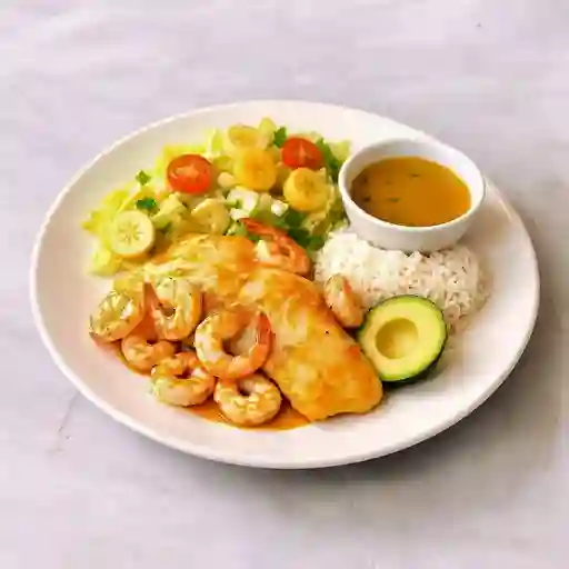 Tilapia Gratinada Eno Camarón