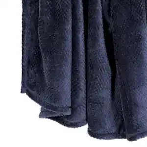 Manta de Polar Con Diseño Texturizado Azul 150 cm