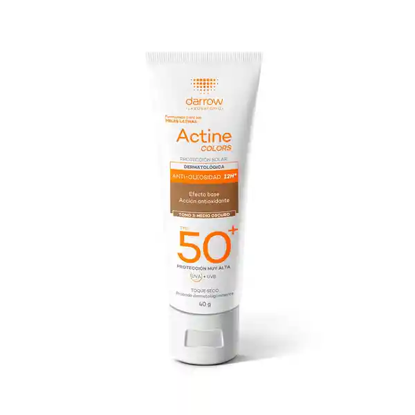 Darrow Fotoprotector Actine Colors Spf50 Tono Oscuro