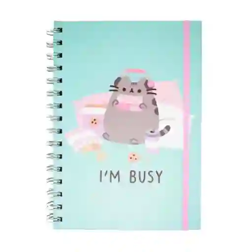 Pusheen Cuaderno Book Punteado 90 Hojas Sticker