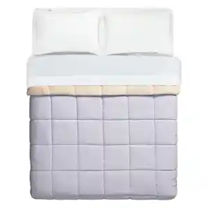 Cobertor de Cordero Liso 230 Hilos Lila 1.5 Plazas