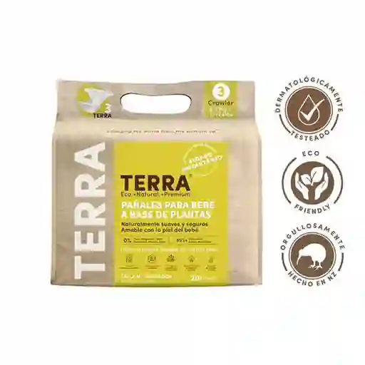 Terra Pañal Biodegradable Talla M TE103