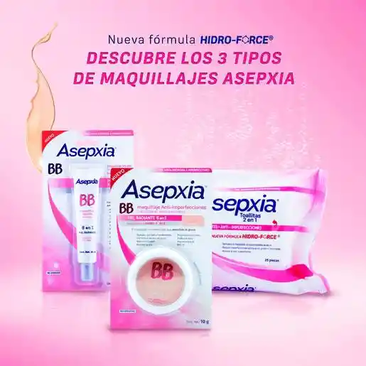 Asepxia BB Maquillaje Anti-imperfecciones Piel Radiante 8 en 1