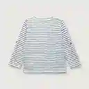 Polera Con Tapeta de Niño Blanco Talla 9M Opaline