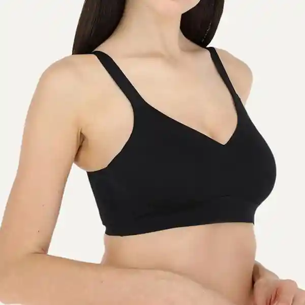 Sostén Seamless Macho y Hembra Color Negro Talla XL Flores