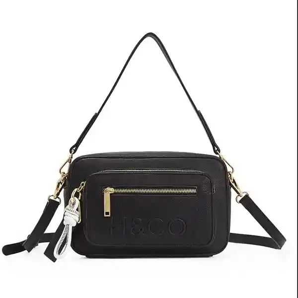 H Co Cartera Negro 7083