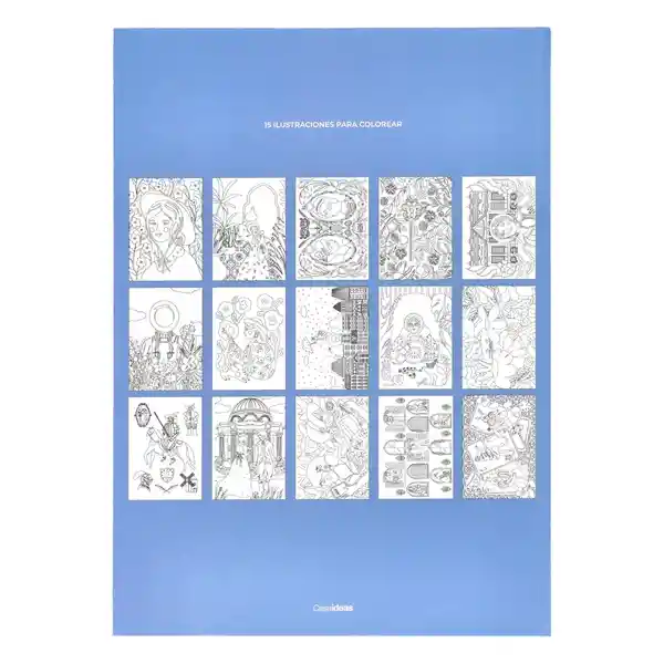 Libro Para Colorear 15 Hojas A4 Multicolor Casaideas