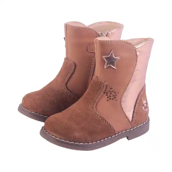 Botas Bebé Niña Café Talla 25 Pillin