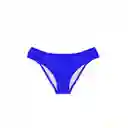 Bikini Calzón Con Drapeado Azul Talla M Samia