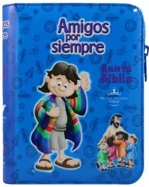 Biblia Amigos Por Siempre Azul Con Cierre