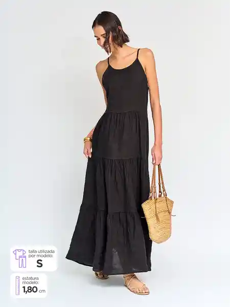 Marquis Vestido Ipiso e Negro M S25