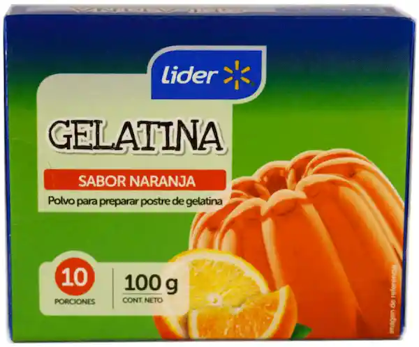 Gelatina Naranja Líder