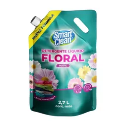 Smart Clean Detergente Líquido Matic Dp Floral