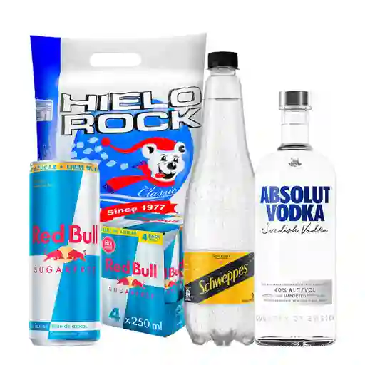 Combo XL Vodka Absolut Red Bull