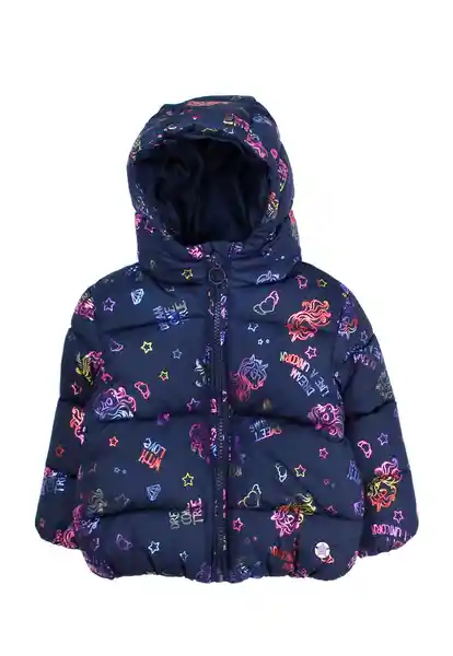 Abrigo Parka Cosmic 219 Bebé Niña Azul 12 a 18 Meses Ficcus