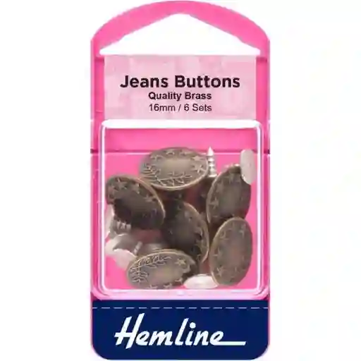 Botón Jeans 6 Hemline 6
