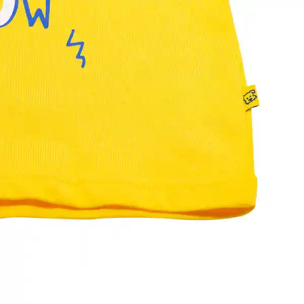 Polera Manga Larga Bebe Niño Amarillo Pillin 4 a