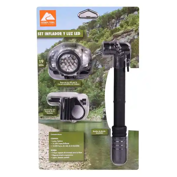 Ozark Trail Kit de Bomba y Faro Led