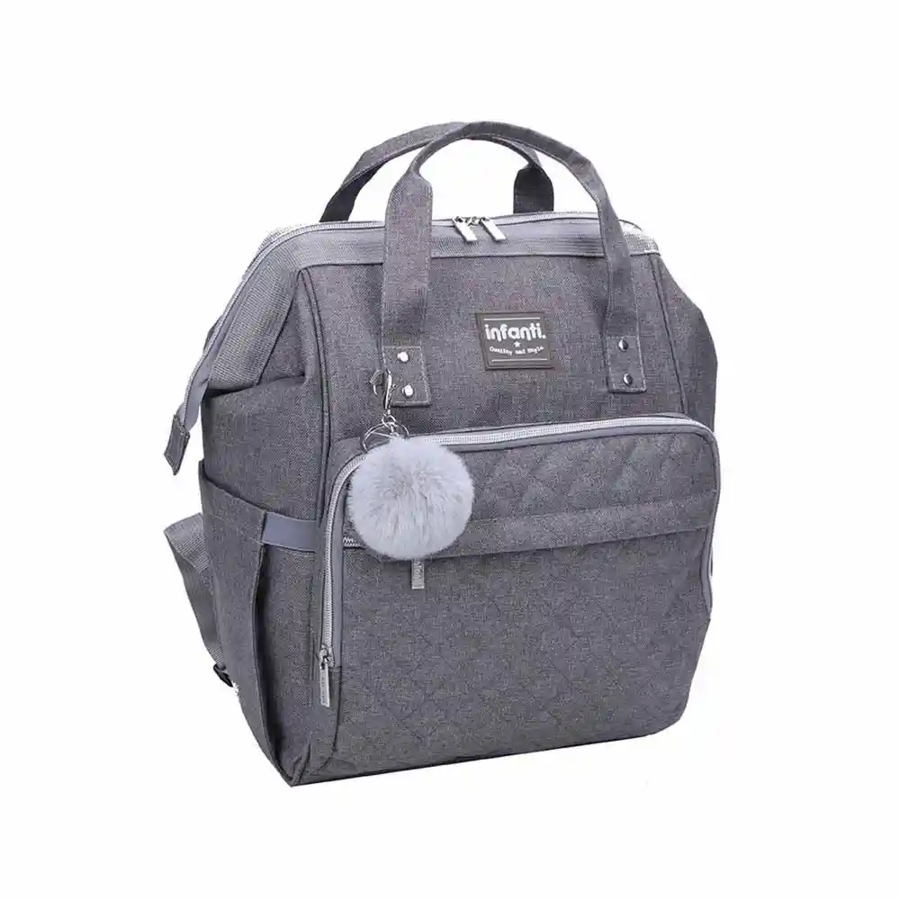 Infanti Mochila Pañalera Open Gris