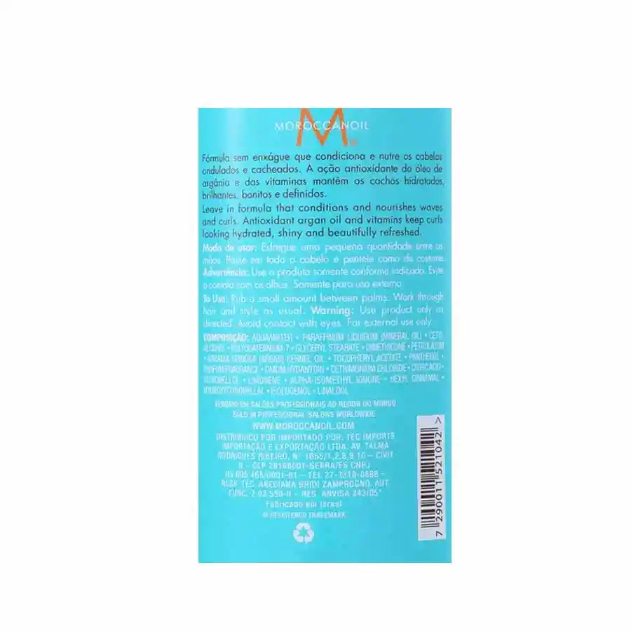 Moroccanoil Crema Intensa Para Rizos 300 mL