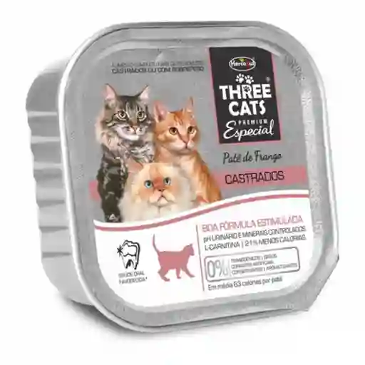 Three Cats Alimento Para Gato Paté Castrados 90 g