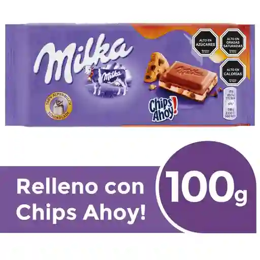 Milka Chocolate Relleno con Chips Ahoy