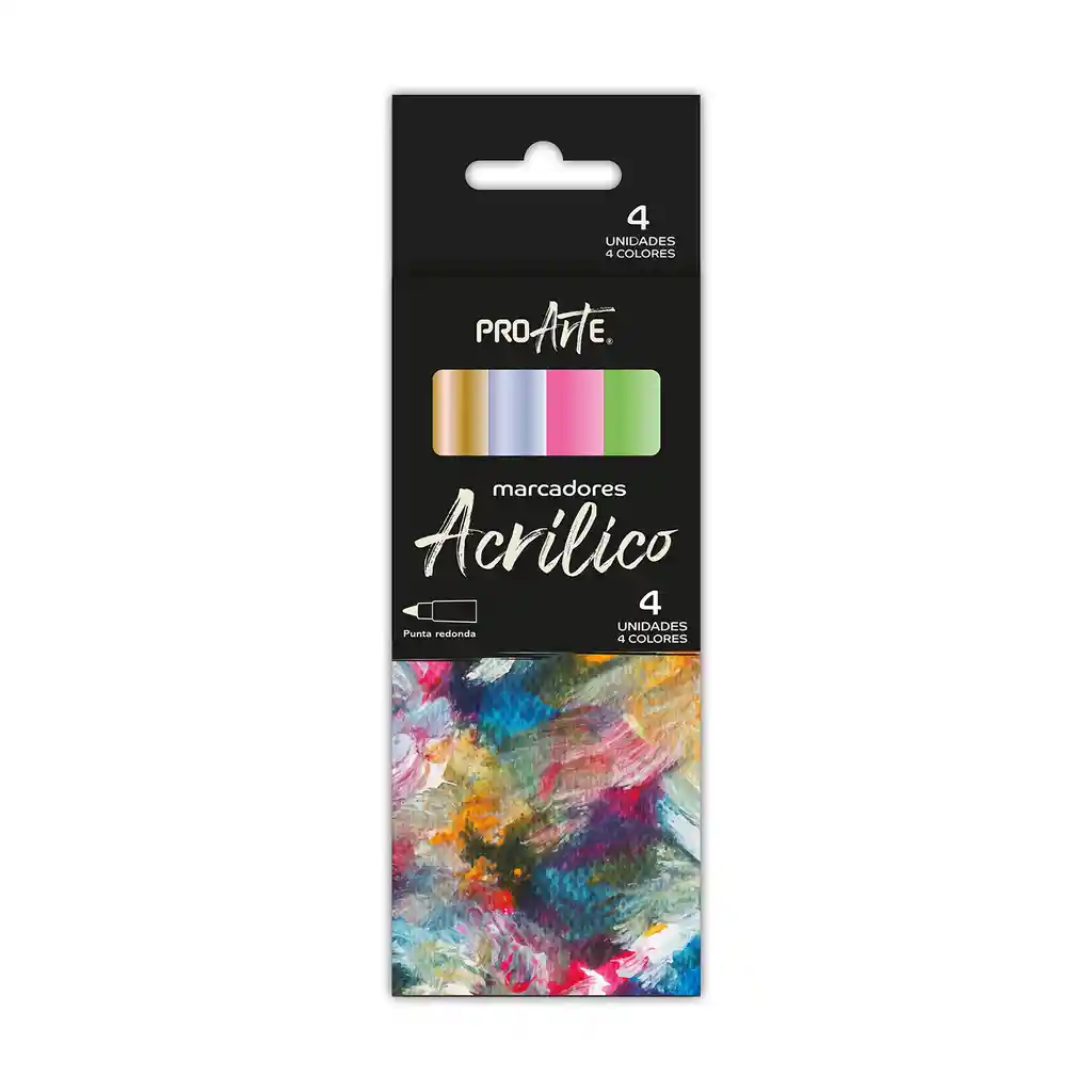 Marcadores Acrilicos 4 Uni