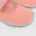 Sandalias Aqua Abierta Niña Rosado Con Blanco Talla 38