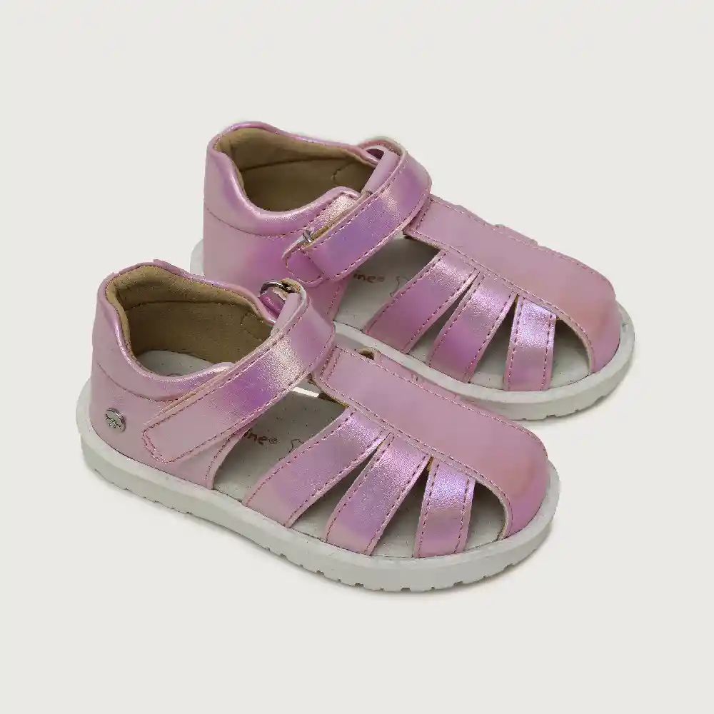 Sandalias Hebilla Niña Rosada Talla 21