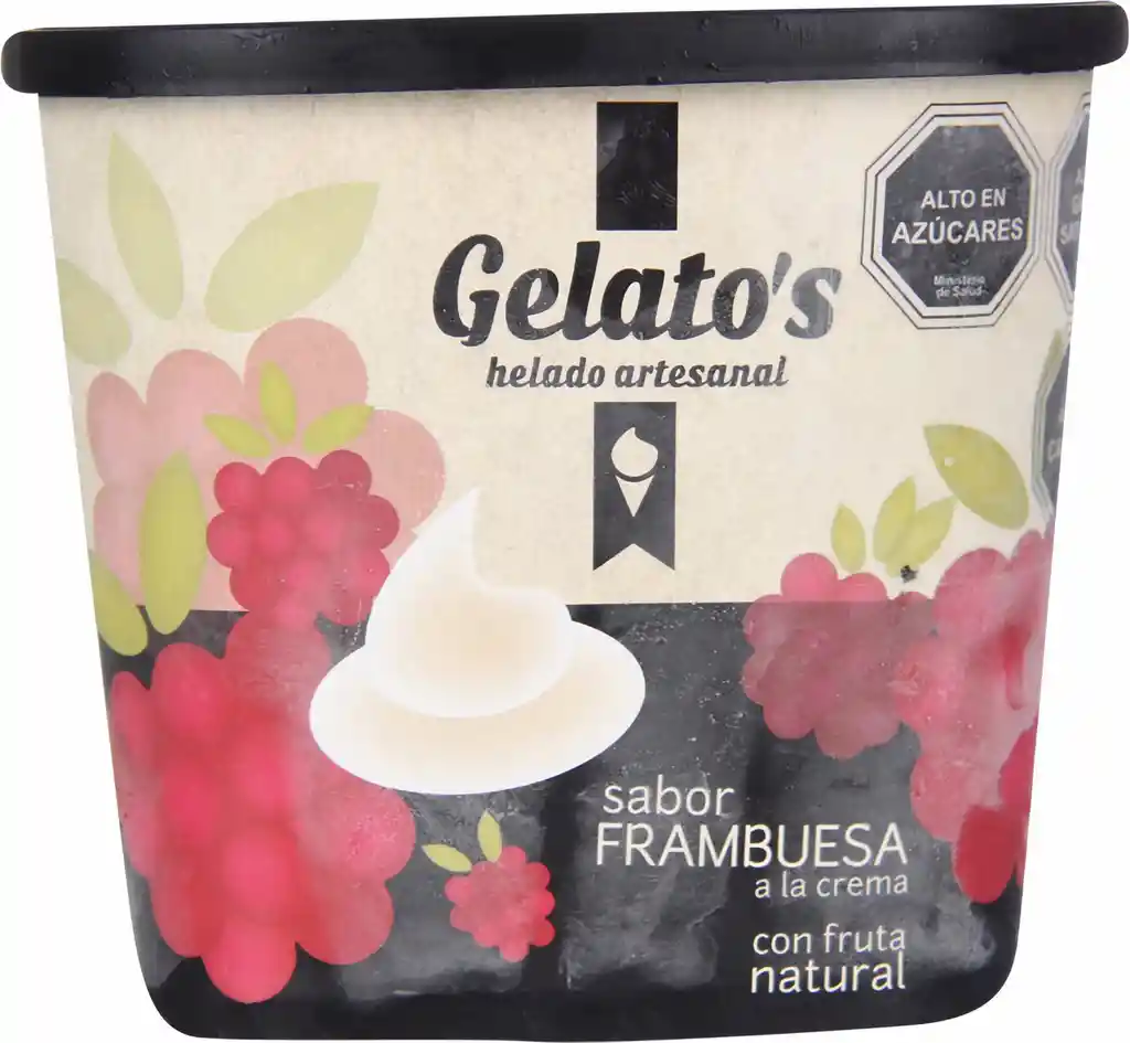 Gelatos Helado 800 Frambuesa A La Crema