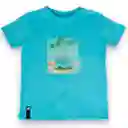 Polera Niño Turquesa Talla 8 A Pvy666-23Cal Pillín