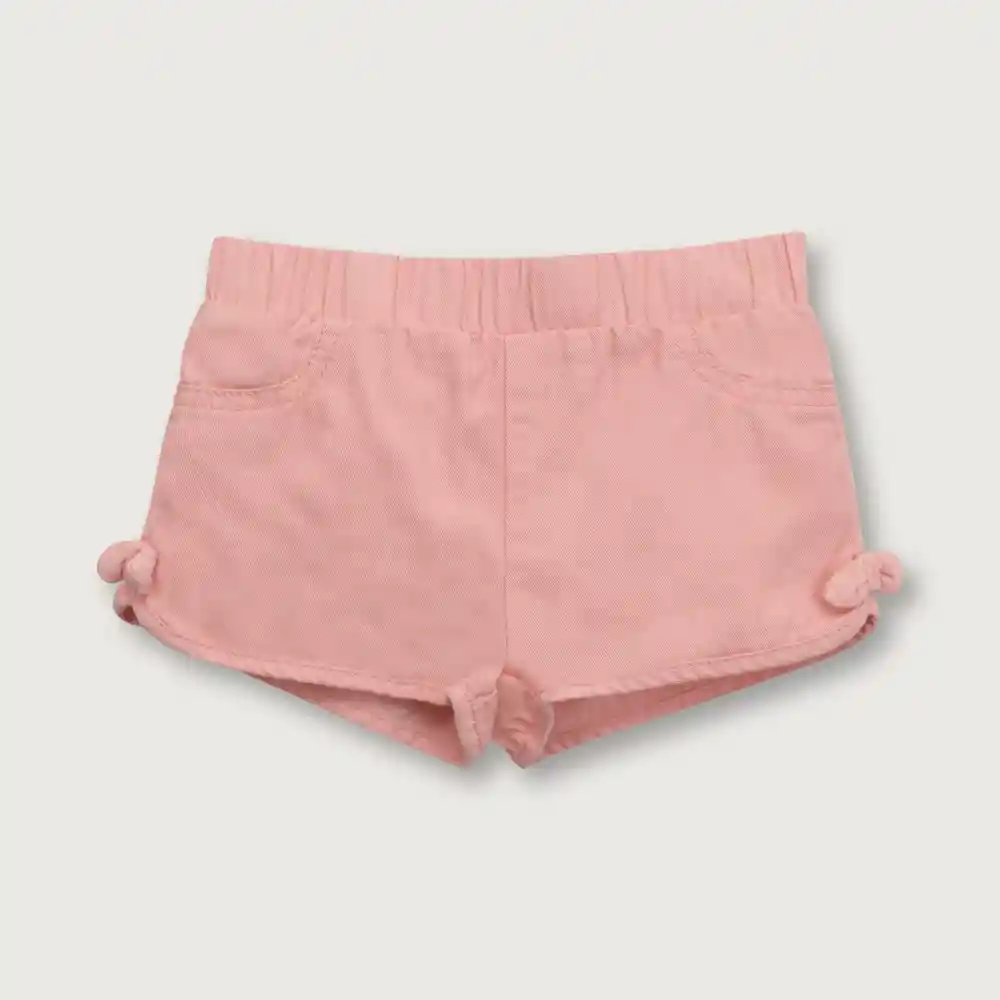 Short Con Elástico Cintura Niño Rosado Talla 4 Años