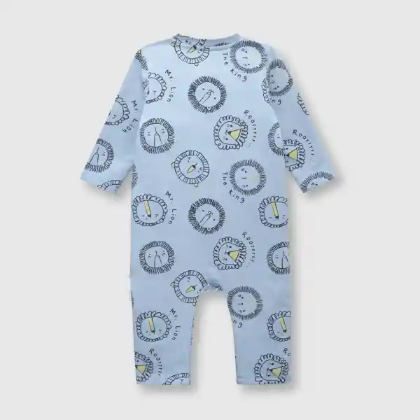 Entero Leon de Bebé Niño Light Denim Talla 6/9M Colloky