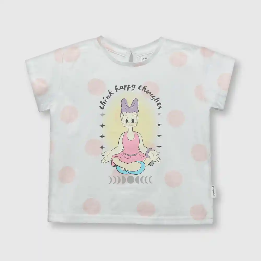 Polera Minnie De Bebé Niña Blanca Talla 12/18m