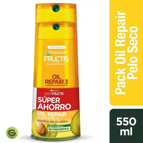 Fructis Pack Shampoo Oil Repair + Acondicionador