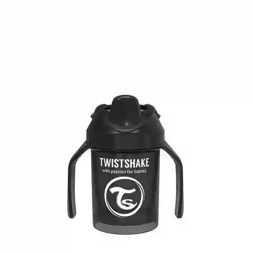 Twistshake Vaso Mini Cup 4+M Negro Capacidad 230 mL