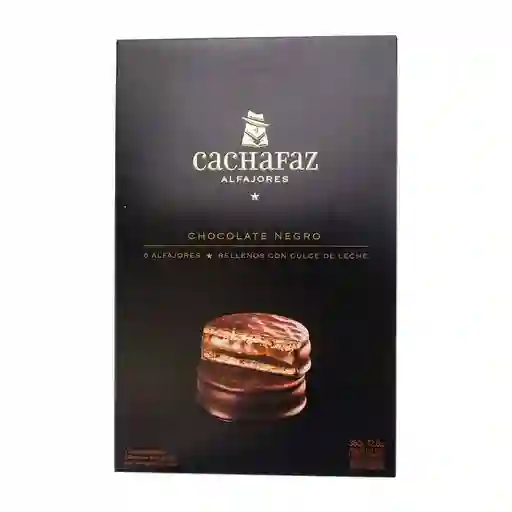 Cachafaz Alfajores Cubiertos de Chocolate Negro