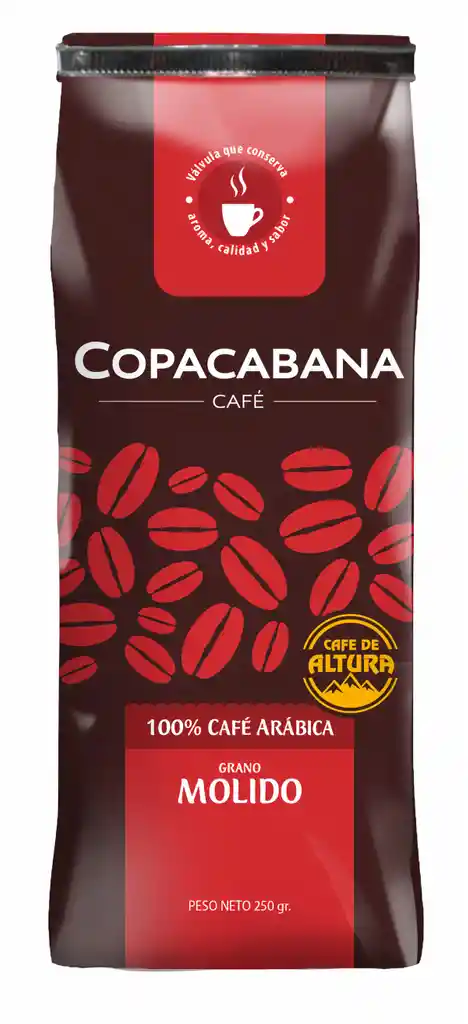 Copacabana Café Grano Molido 100% Arábica