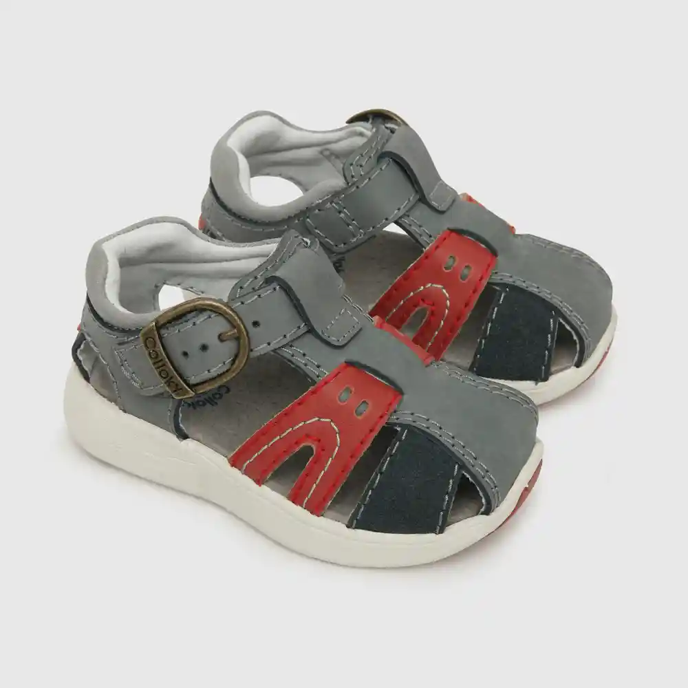 Sandalias Franciscana Para Niño Gris Talla 26