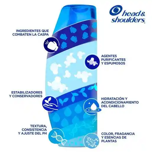 Head and Shoulders Shampoo Anticaspa Manzana Fresh